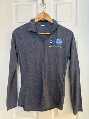 Sport-Tek 1/4 Zip Athletic Pullover Gray P&G R&D Accelerate XS/S